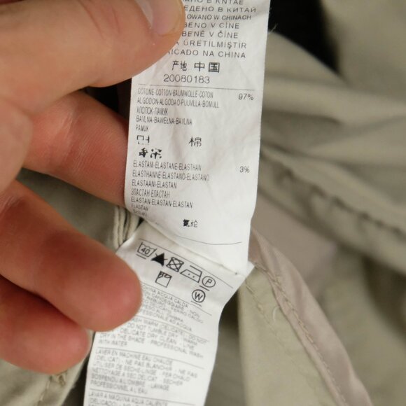 United Colors Of Benetton Trench Coat Womens 44 12 Beige Short Belted Classic - Picture 11 of 11